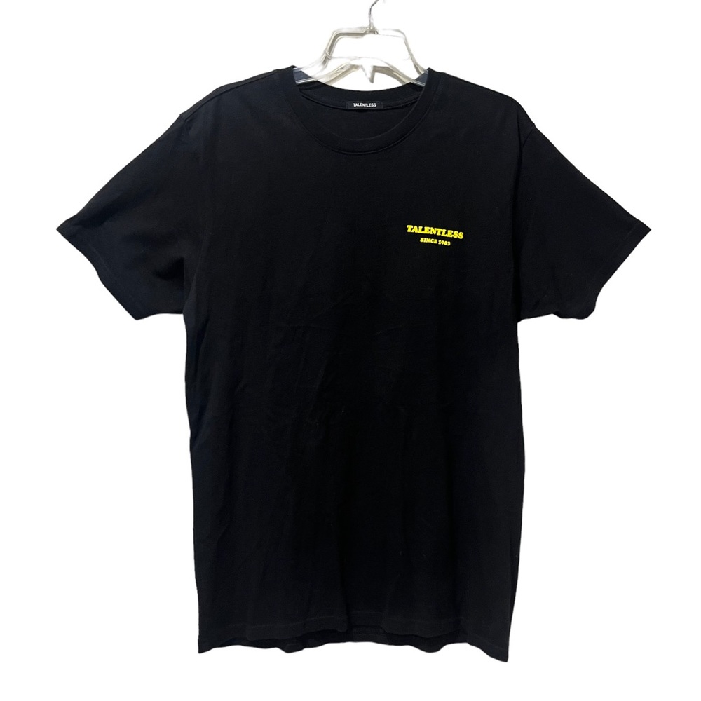 TALENTLESS Men's T Shirt Size M Black Short Sleeve Let The‎ Lord Be With You